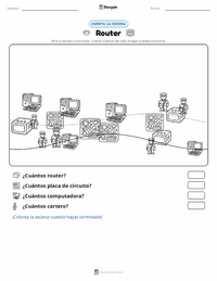 Vista previa de la hoja de trabajo imprimible de Router