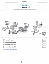 Router afdrukbare werkblad voorbeeld