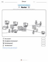 Podgląd drukowalnego arkusza ćwiczeń Router