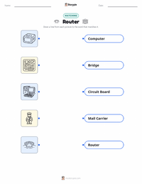 Router printable worksheet for kids