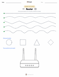 Podgląd drukowalnego arkusza ćwiczeń Router