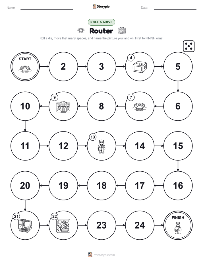 Roll & Move Game