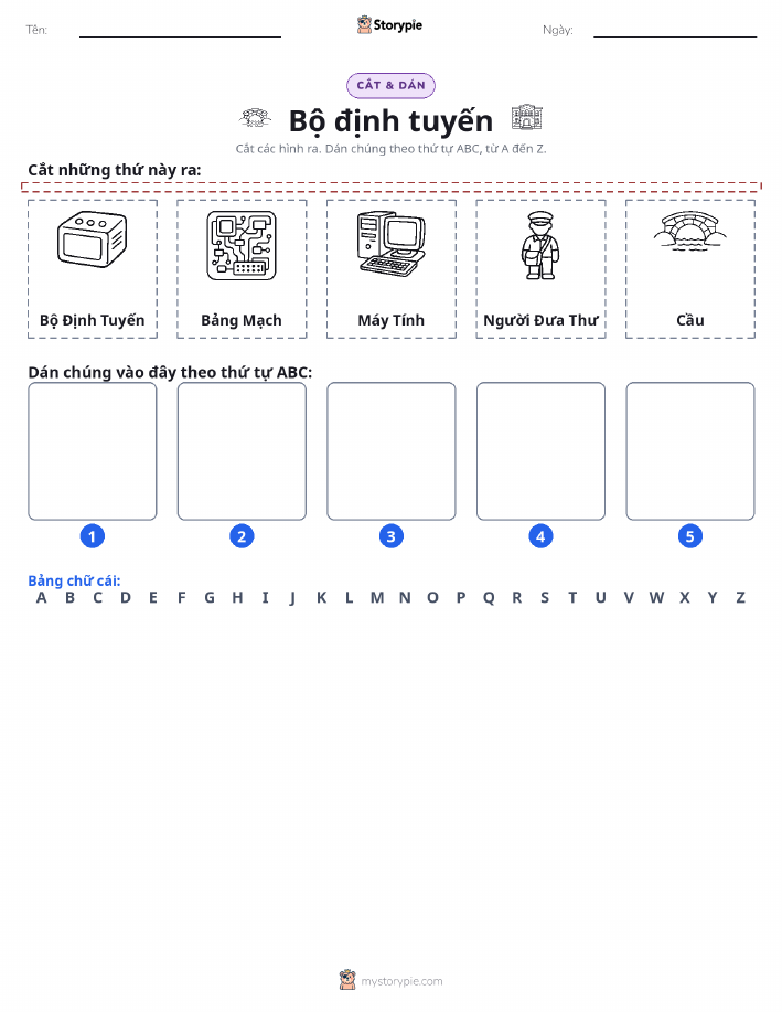 Cắt & Dán Chữ Cái