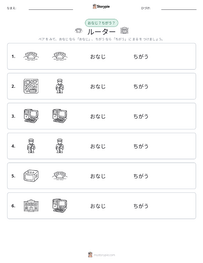 同じか違うか