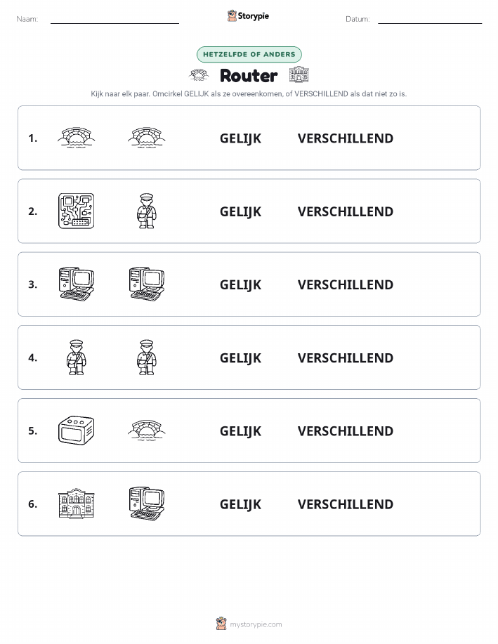Zelfde of Verschillend