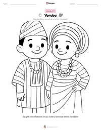 Yoruba druckbare Arbeitsblatt Vorschau
