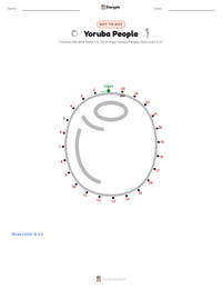 Yoruba People printable worksheet preview