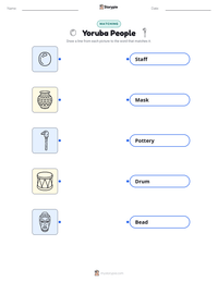 Yoruba People printable worksheet preview