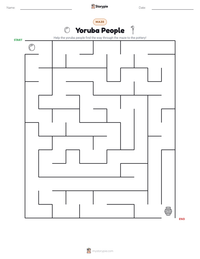Yoruba People printable worksheet preview
