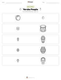 Yoruba People printable worksheet preview