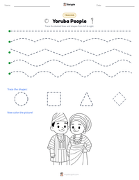 Yoruba People printable worksheet preview
