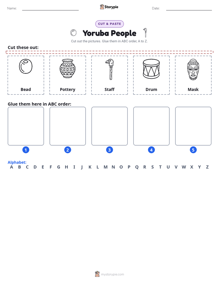 Cut & Paste Alphabet