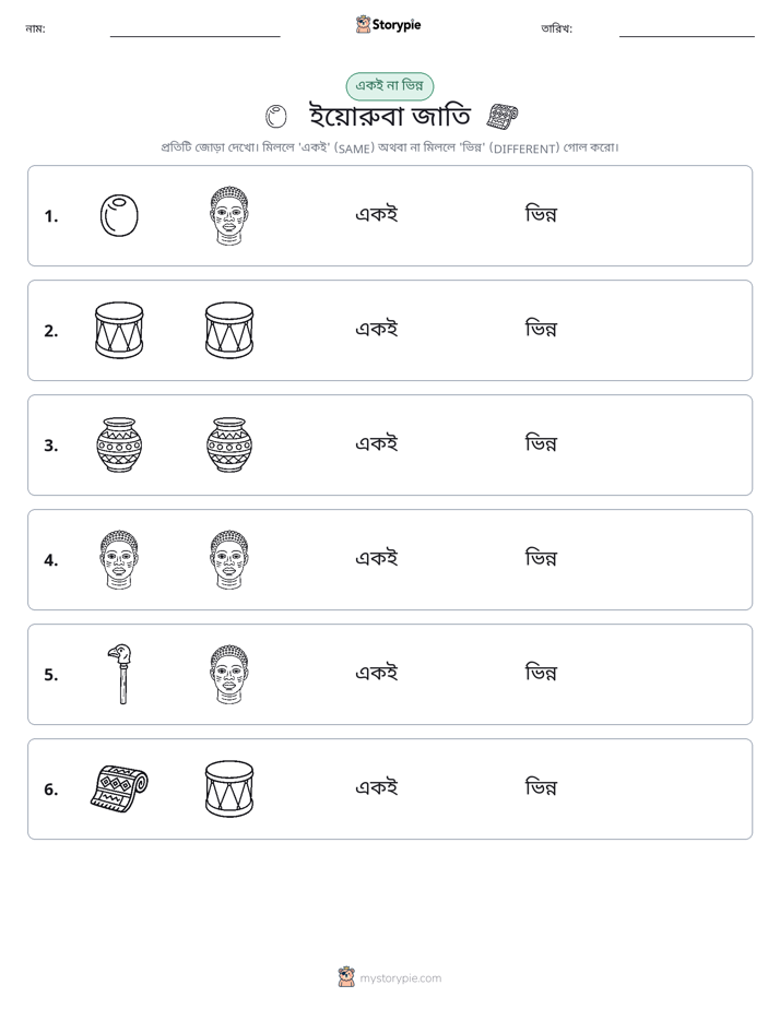 একই বা ভিন্ন