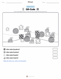 QR-Code druckbare Arbeitsblatt Vorschau