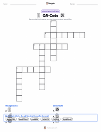 QR-Code druckbare Arbeitsblatt Vorschau