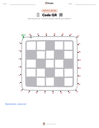 Aperçu de la feuille de travail imprimable Code QR
