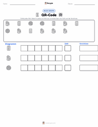 QR-Code druckbare Arbeitsblatt Vorschau