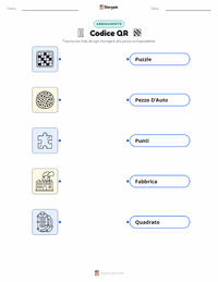 Scheda stampabile di Codice QR per bambini