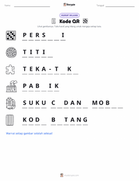 Prabaca lembar kerja cetak Kode QR