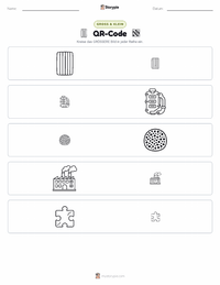 QR-Code druckbare Arbeitsblatt Vorschau