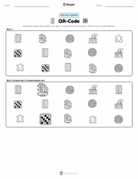 QR-Code druckbare Arbeitsblatt Vorschau