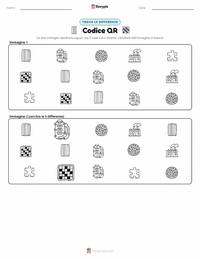 Anteprima della scheda stampabile di Codice QR