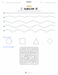 Anteprima della scheda stampabile di Codice QR