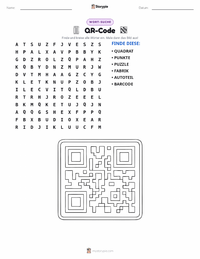 QR-Code druckbare Arbeitsblatt Vorschau