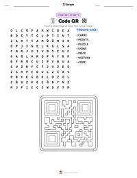 Aperçu de la feuille de travail imprimable Code QR