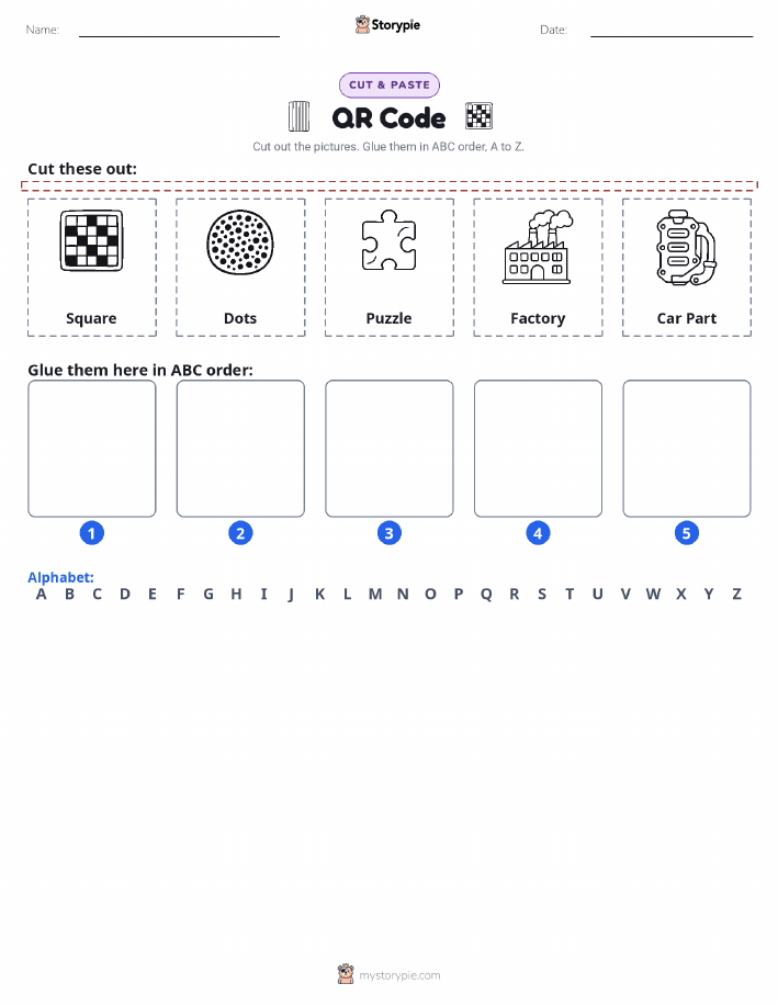 Cut & Paste Alphabet