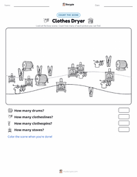 Clothes Dryer printable worksheet preview