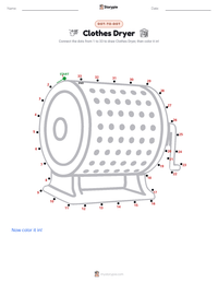 Clothes Dryer printable worksheet preview