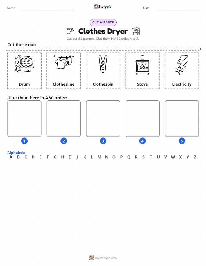 Cut & Paste Alphabet