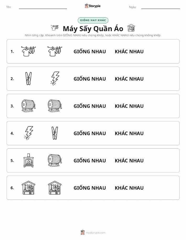 Giống Hay Khác