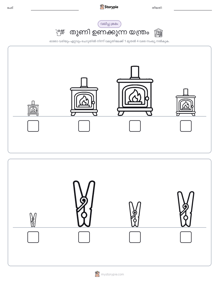 വലുപ്പം ക്രമം