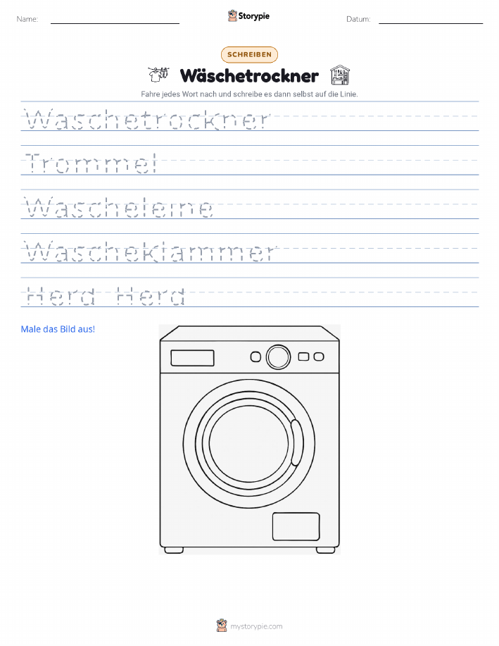 Schreibübung
