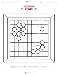 Aperçu de la feuille de travail imprimable Go (Jeu)