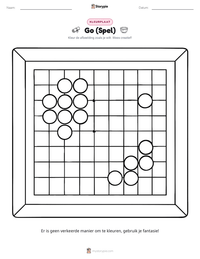 Go (Spel) afdrukbare werkblad voorbeeld