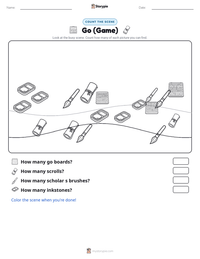 Go (Game) printable worksheet preview