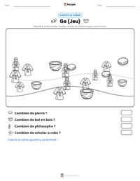 Aperçu de la feuille de travail imprimable Go (Jeu)