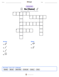 Go (Game) printable worksheet preview
