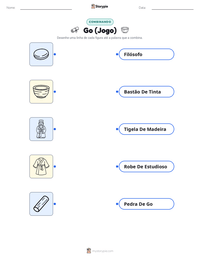 Prévia da folha de atividades imprimível Go (Jogo)