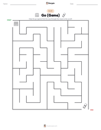 Go (Game) printable worksheet preview