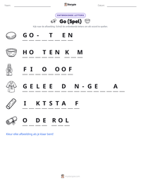 Go (Spel) afdrukbare werkblad voorbeeld