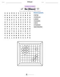 Anteprima della scheda stampabile di Go (Gioco)