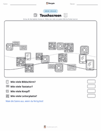 Touchscreen druckbare Arbeitsblatt Vorschau