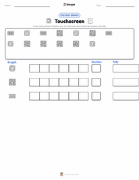Touchscreen printable worksheet preview