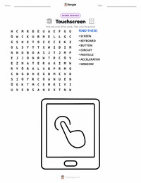 Touchscreen printable worksheet preview