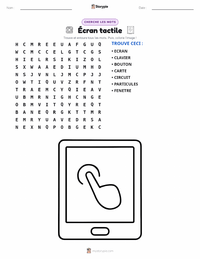 Aperçu de la feuille de travail imprimable Écran tactile