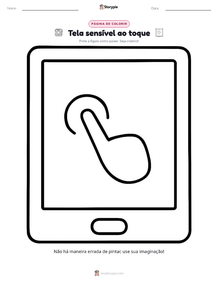 Página para colorir